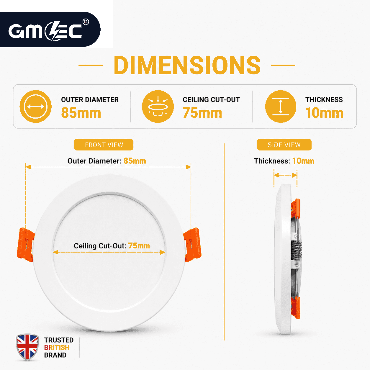 3W LED Recessed Panel Light 3 Colour CCT thumbnail 5