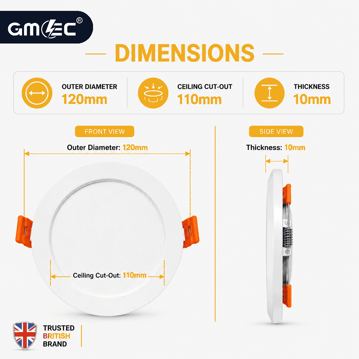 6W LED Recessed Panel Light 3 Colour CCT thumbnail 4