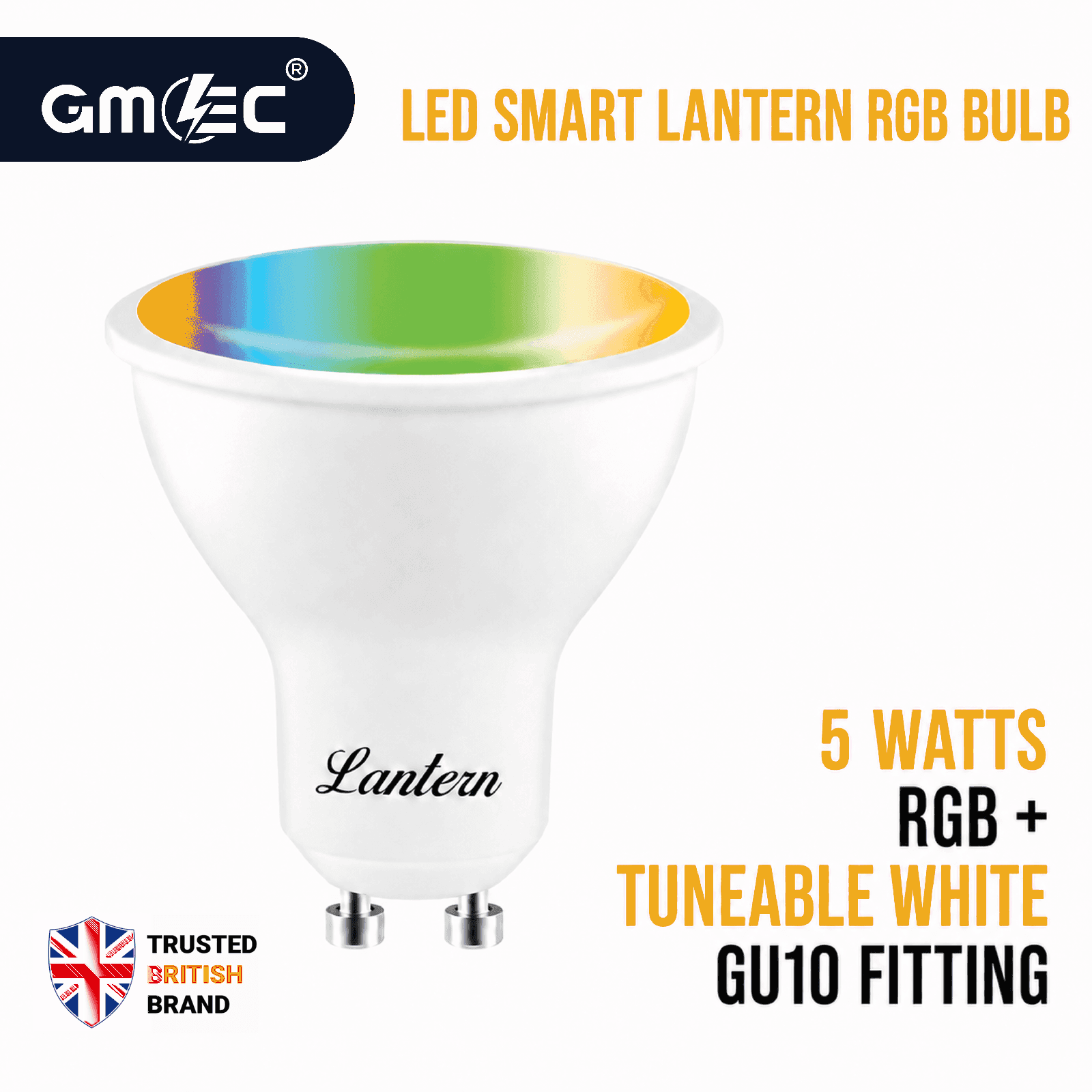 Best LANTERN 5W GU10 RGB Smart LED Bulb WiFi - Tunable White