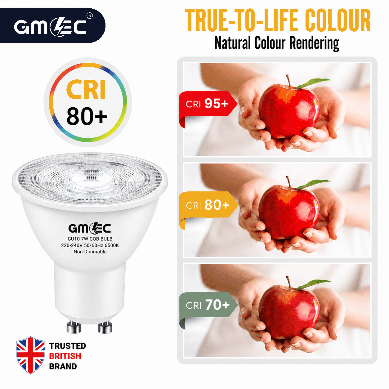 GU10 7W LED Bulb Cool White 6500K COB Spotlight thumbnail 11
