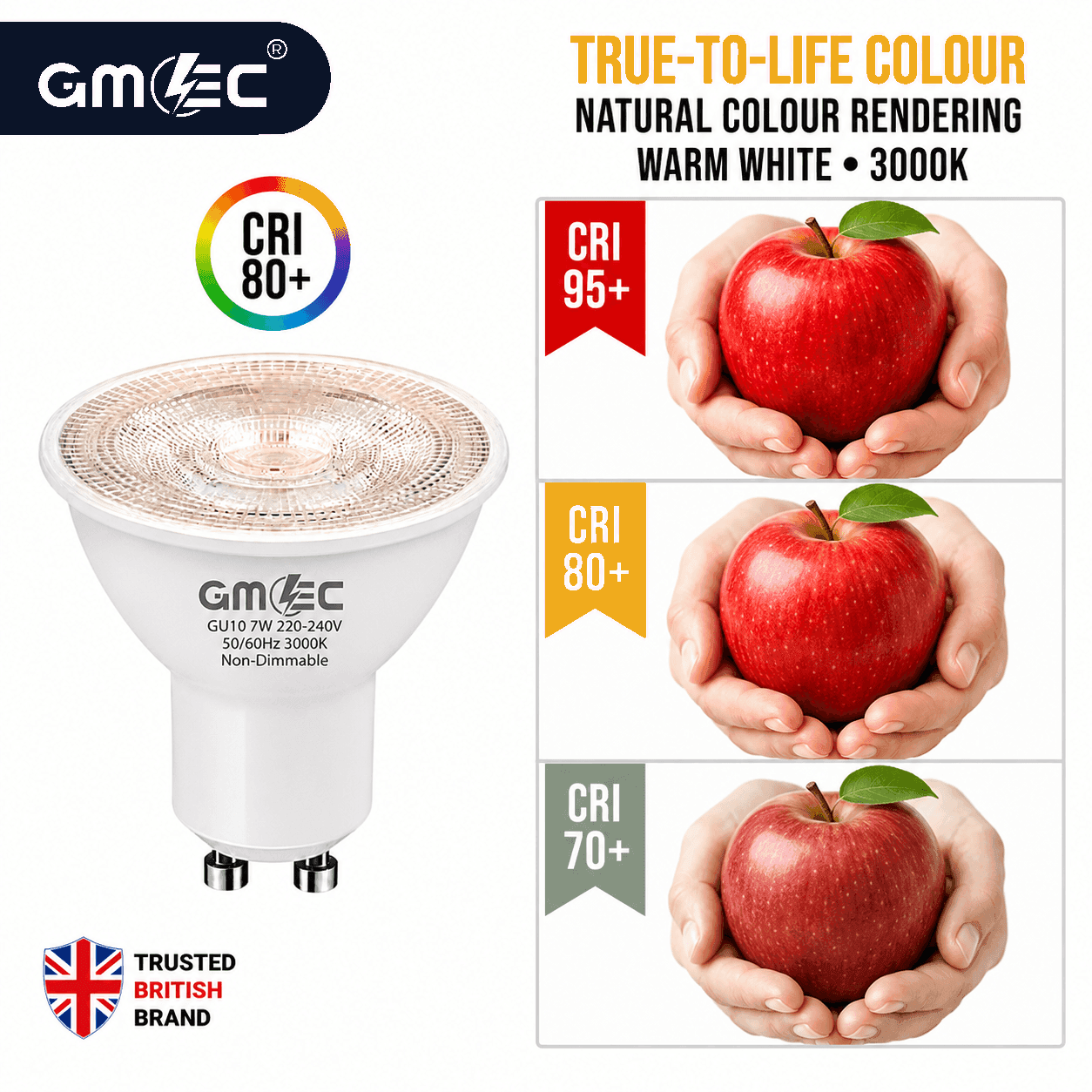 GU10 7W COB 3000K LED Bulb Warm White thumbnail 4