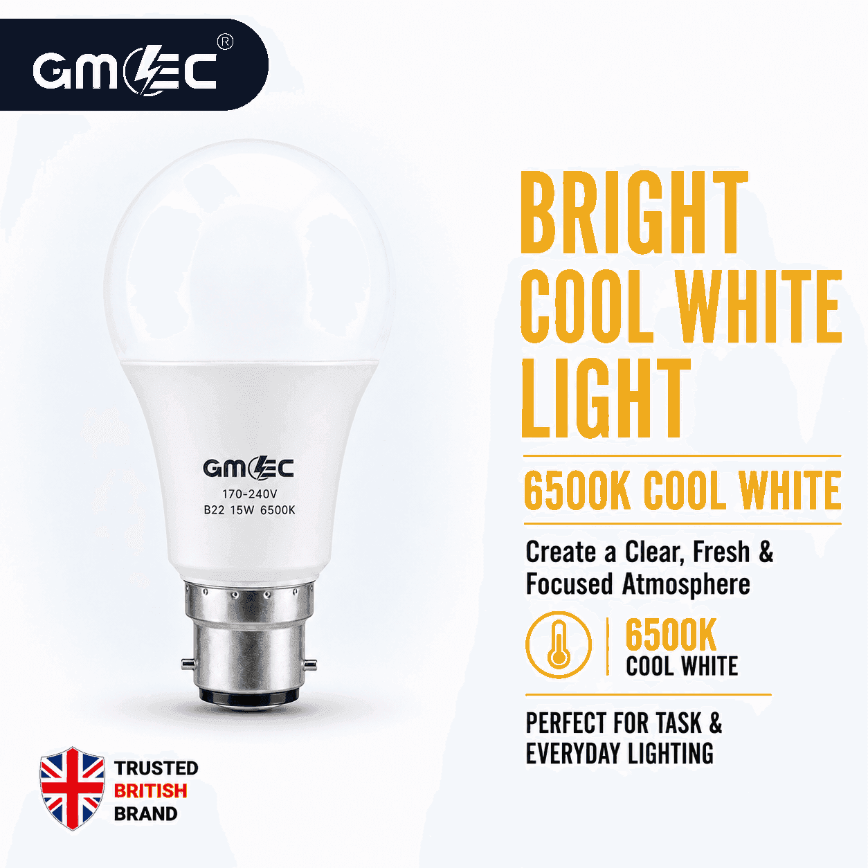 B22 18W LED Bulb Cool White 6500K 2100 Lumens thumbnail 4