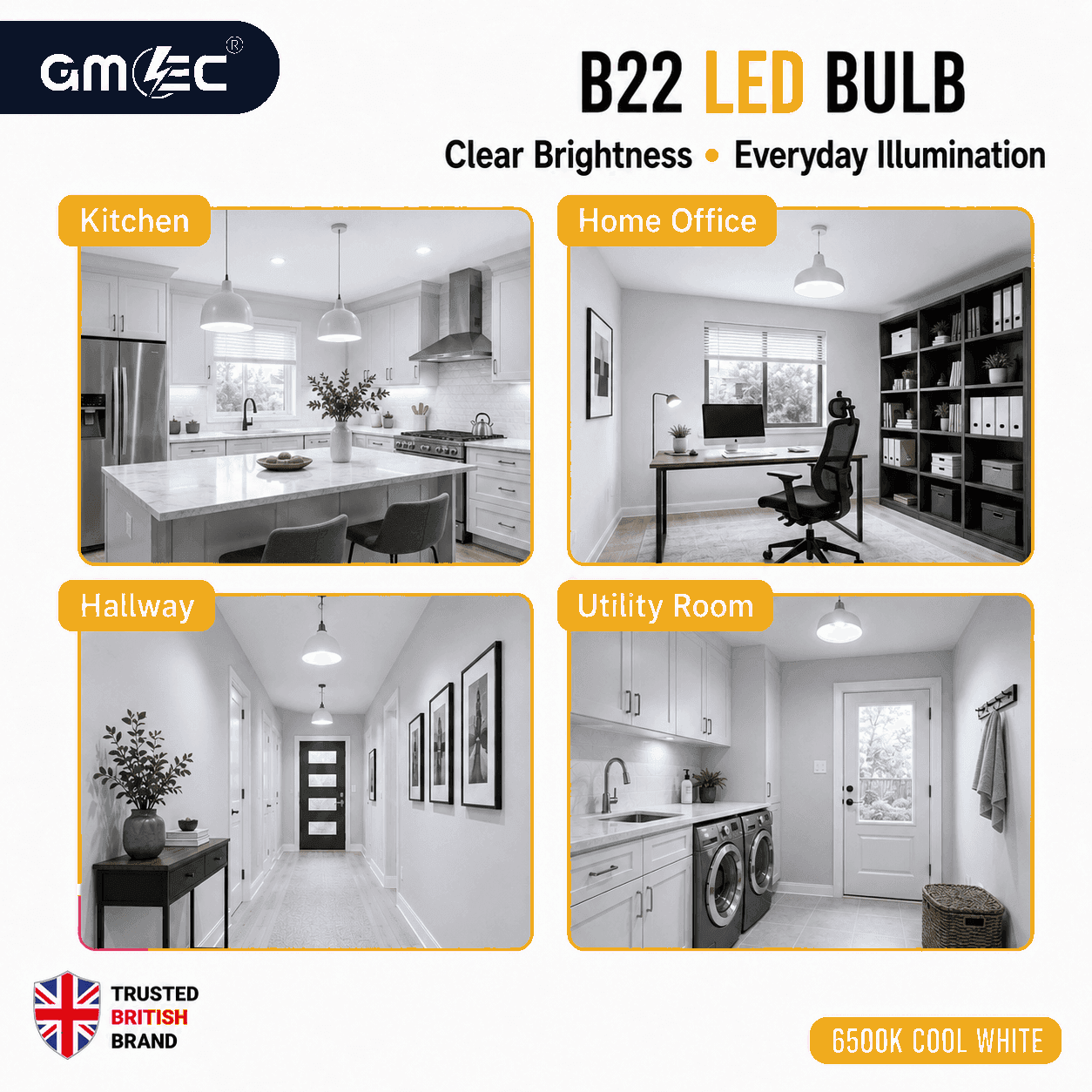 B22 18W LED Bulb Cool White 6500K 2100 Lumens thumbnail 10