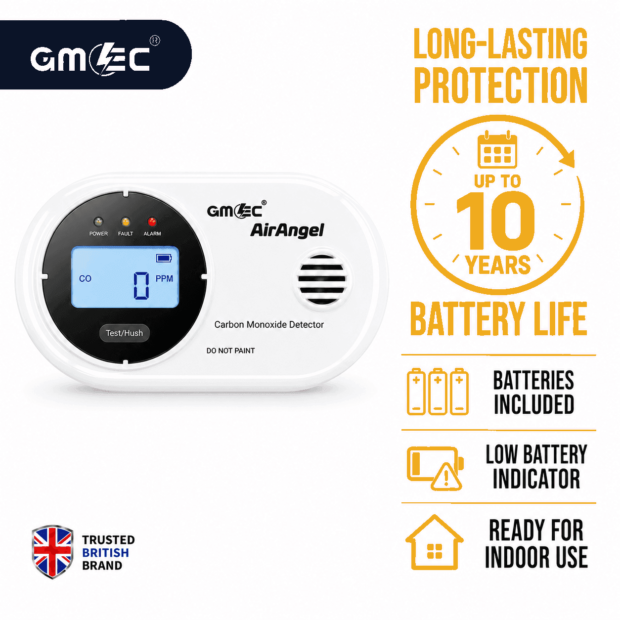 Carbon Monoxide Alarm with LCD Display and Long-Life Battery thumbnail 11