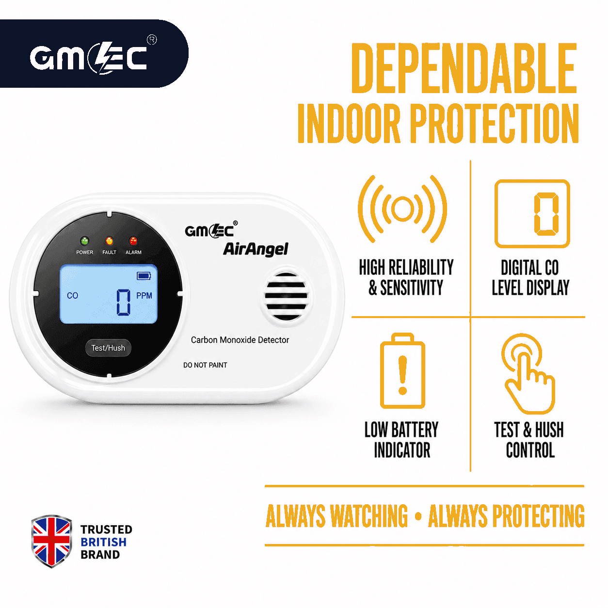 Carbon Monoxide Alarm with LCD Display and Long-Life Battery thumbnail 8