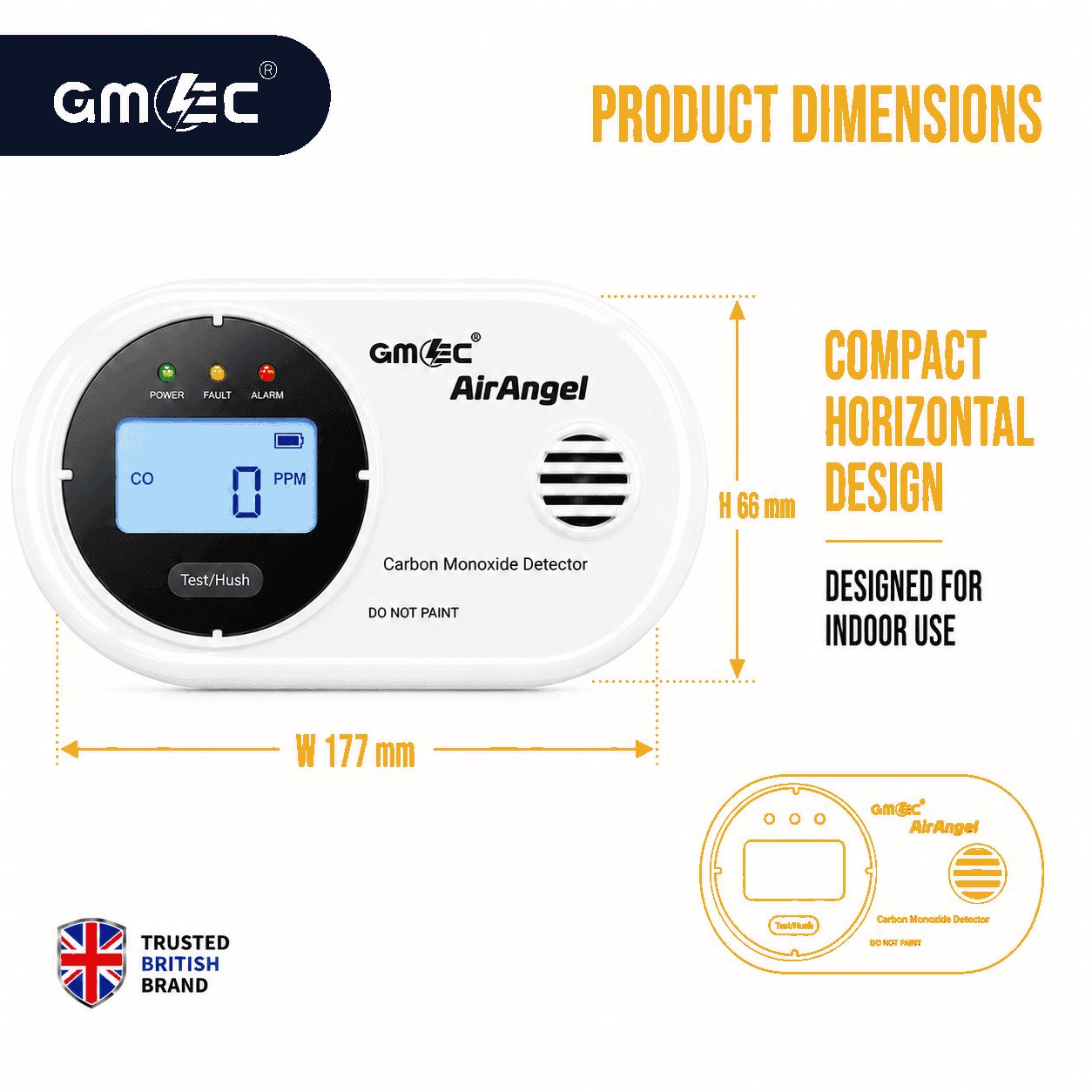 Carbon Monoxide Alarm with LCD Display and Long-Life Battery thumbnail 9