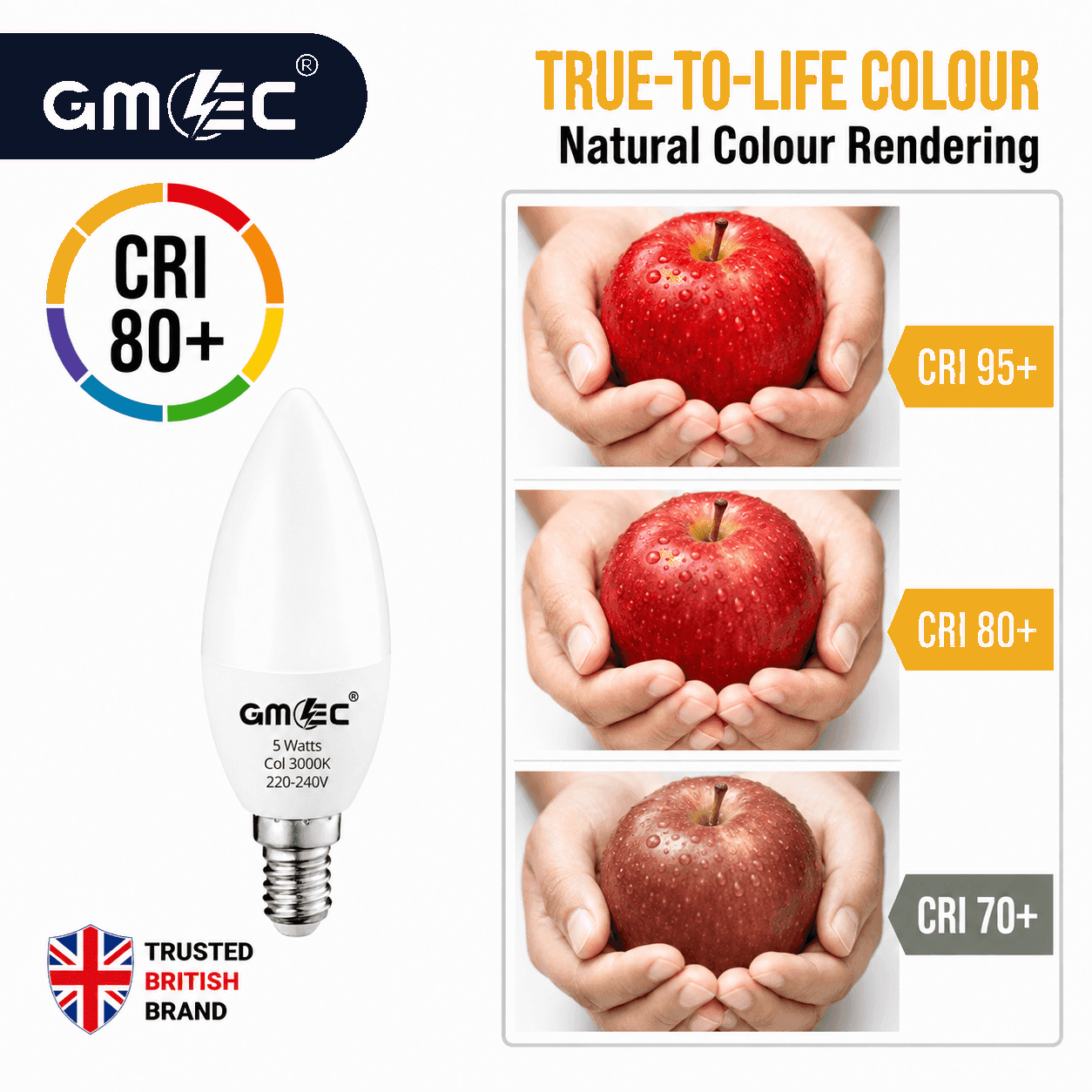 E14 5W LED Candle Bulb Warm White 3000K 550 Lumens thumbnail 4