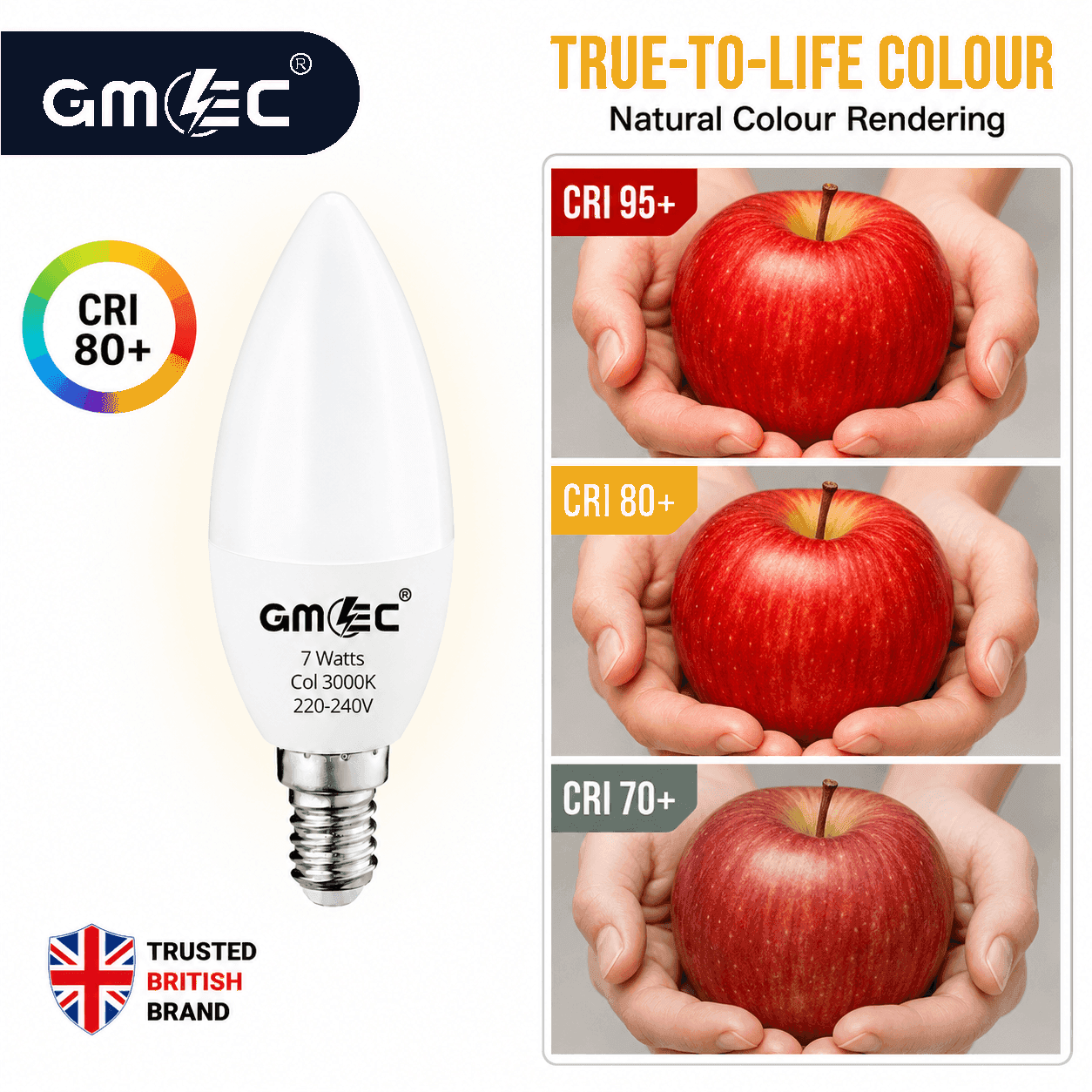 E14 7W LED Candle Bulb Warm White 3000K 750 Lumens thumbnail 6