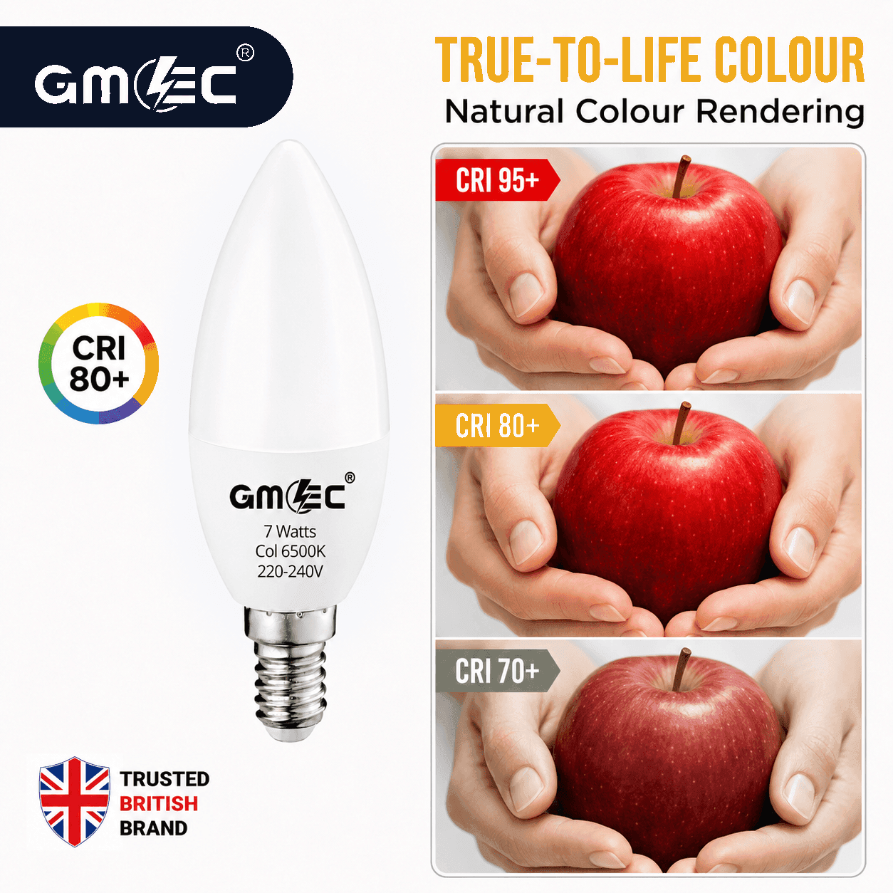 E14 7W LED Candle Bulb Cool White 6500K 750 Lumens thumbnail 4