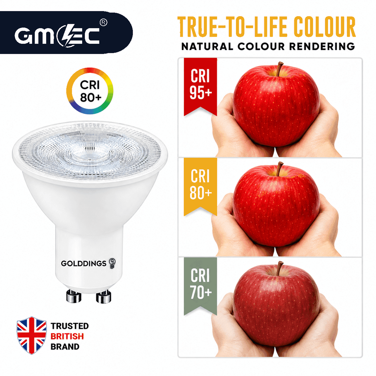 GU10 7W LED Bulb 3 Colour Changing Warm White, Daylight & Cool White thumbnail 4