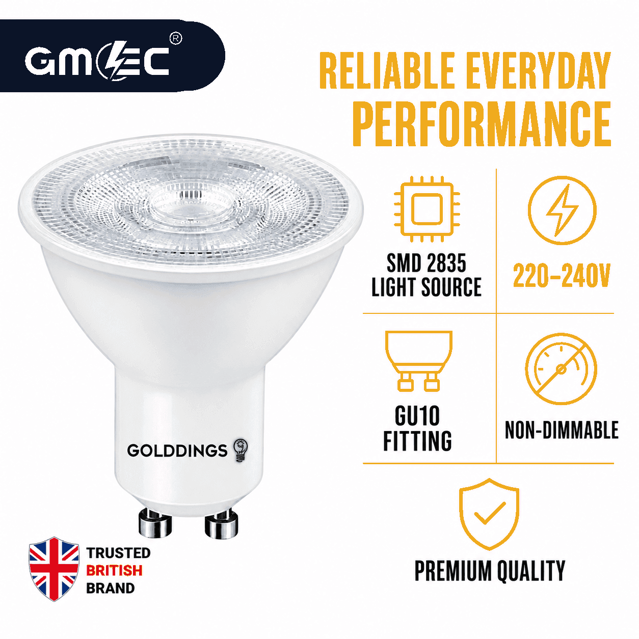 GU10 7W LED Bulb 3 Colour Changing Warm White, Daylight & Cool White thumbnail 7