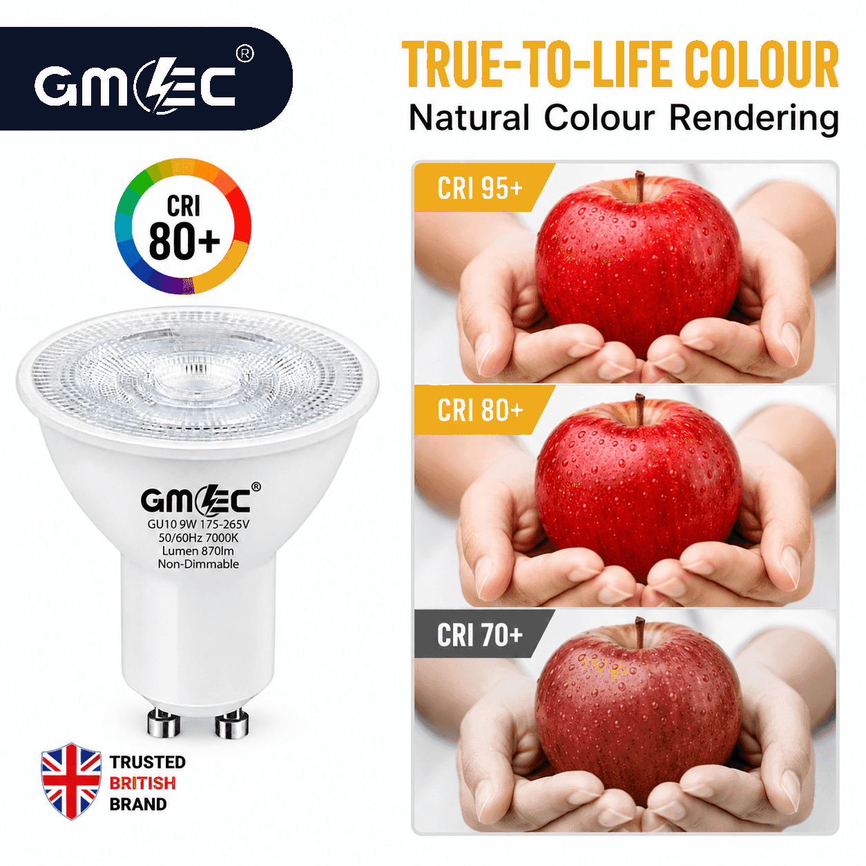 9W GU10 LED Bulb Cool White 7000K 870 Lumens thumbnail 4