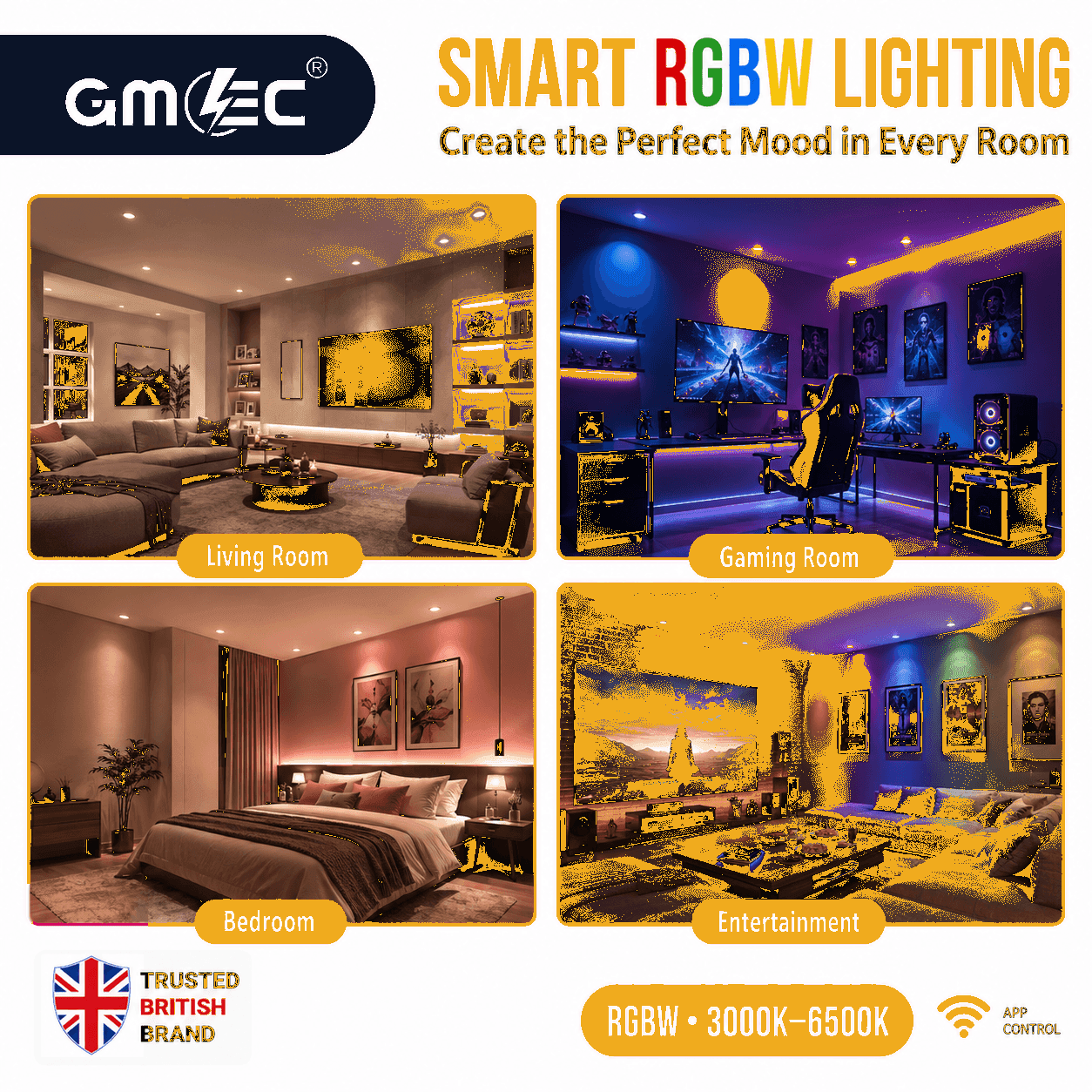 Best LANTERN 5W GU10 RGB Smart LED Bulb WiFi - Tunable White thumbnail 5