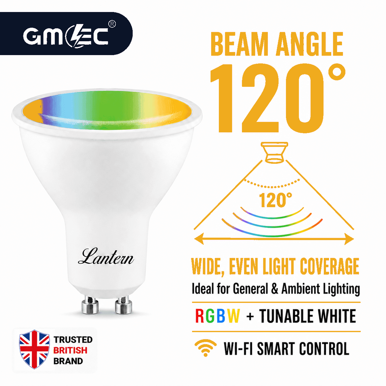 Best LANTERN 5W GU10 RGB Smart LED Bulb WiFi - Tunable White thumbnail 9
