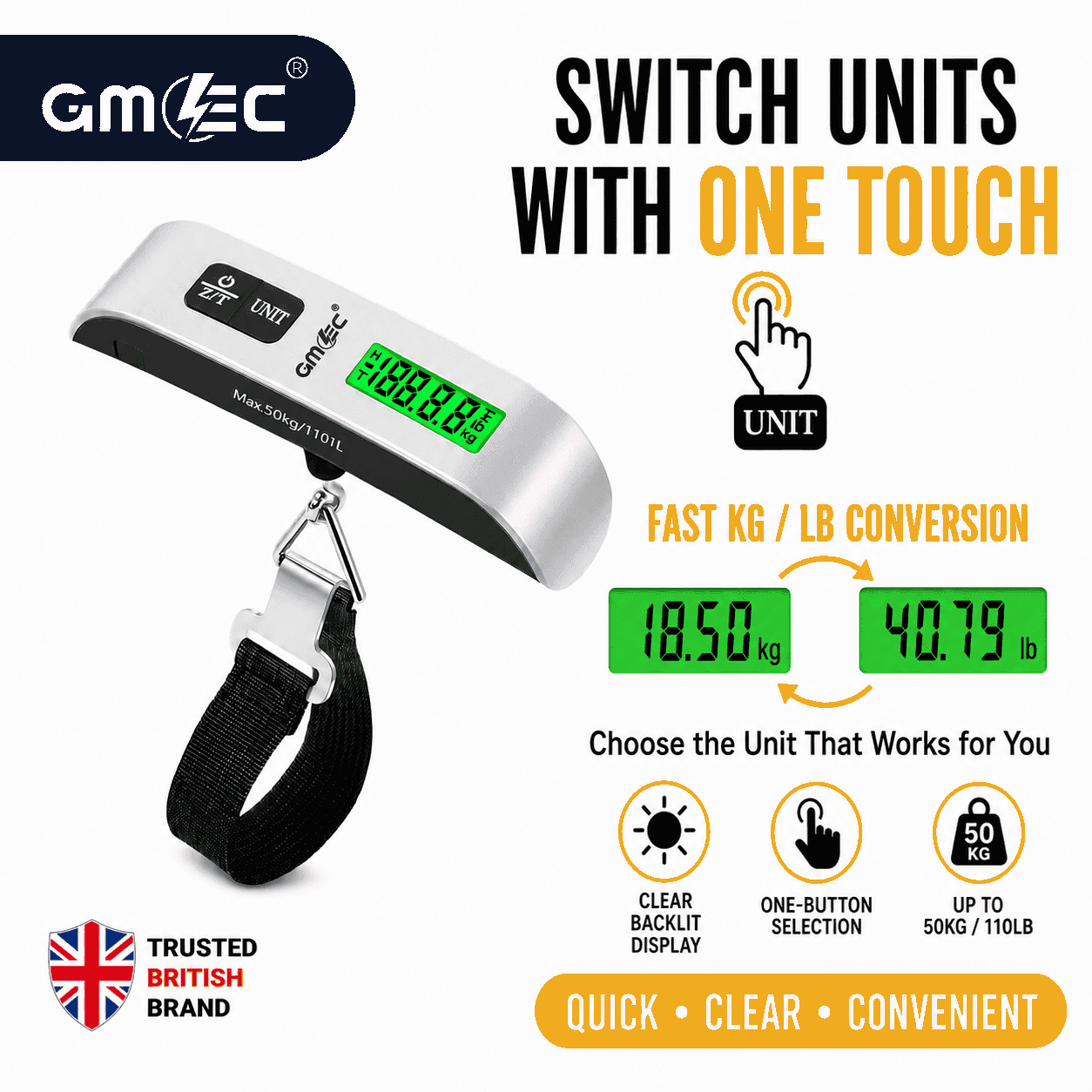 50KG Electronic Luggage Scale Digital Travel Weighing Scale thumbnail 3