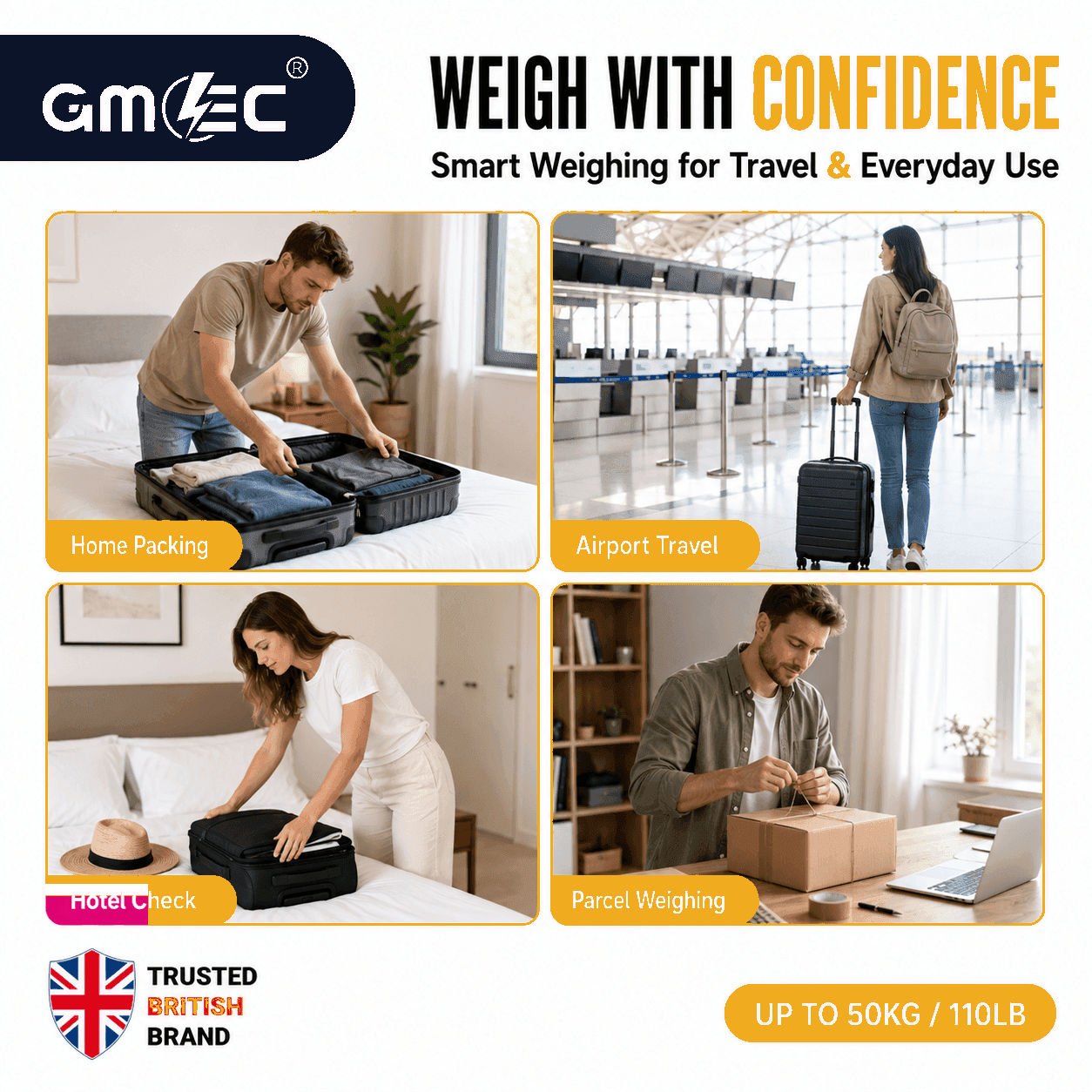 50KG Electronic Luggage Scale Digital Travel Weighing Scale thumbnail 4