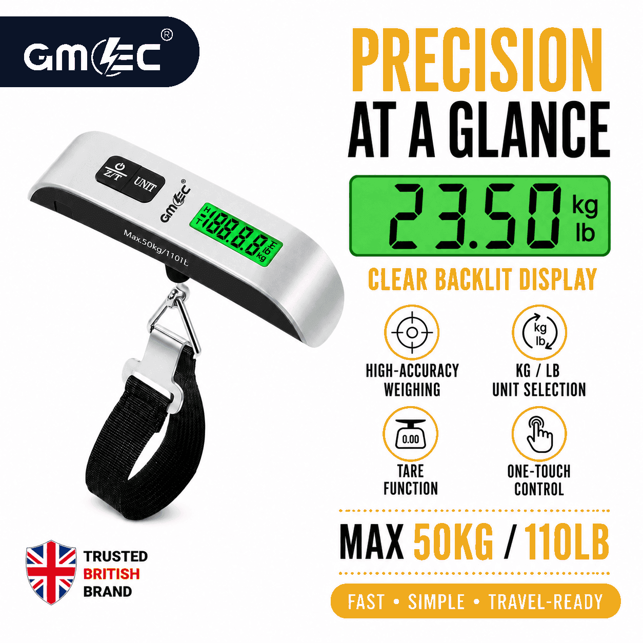 50KG Electronic Luggage Scale Digital Travel Weighing Scale thumbnail 9
