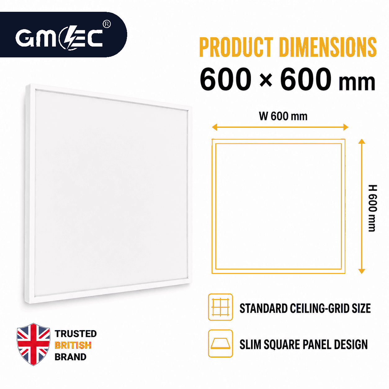 48W Backlit LED Panel Light Cool White 6500K 5000 Lumens thumbnail 3
