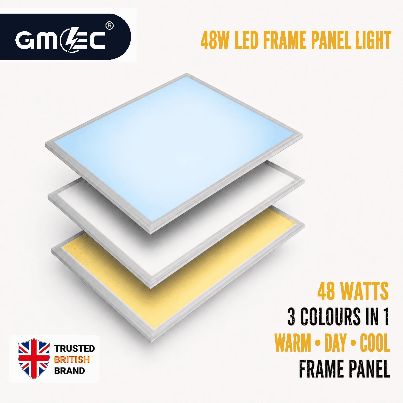 48W LED Frame Panel Light 3 Colours in 1, 4800 Lumens thumbnail 2