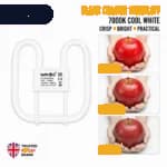 16W 2D Fluorescent Bulb 2 Pin Cool White 7000K 1800 Lumens thumbnail 4