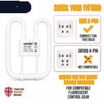 16W 2D Fluorescent Bulb 2 Pin Cool White 7000K 1800 Lumens thumbnail 6