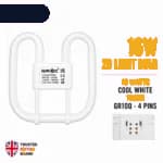 16W 2D Fluorescent Bulb 4 Pin Cool White 7000K 1800 Lumens thumbnail 10