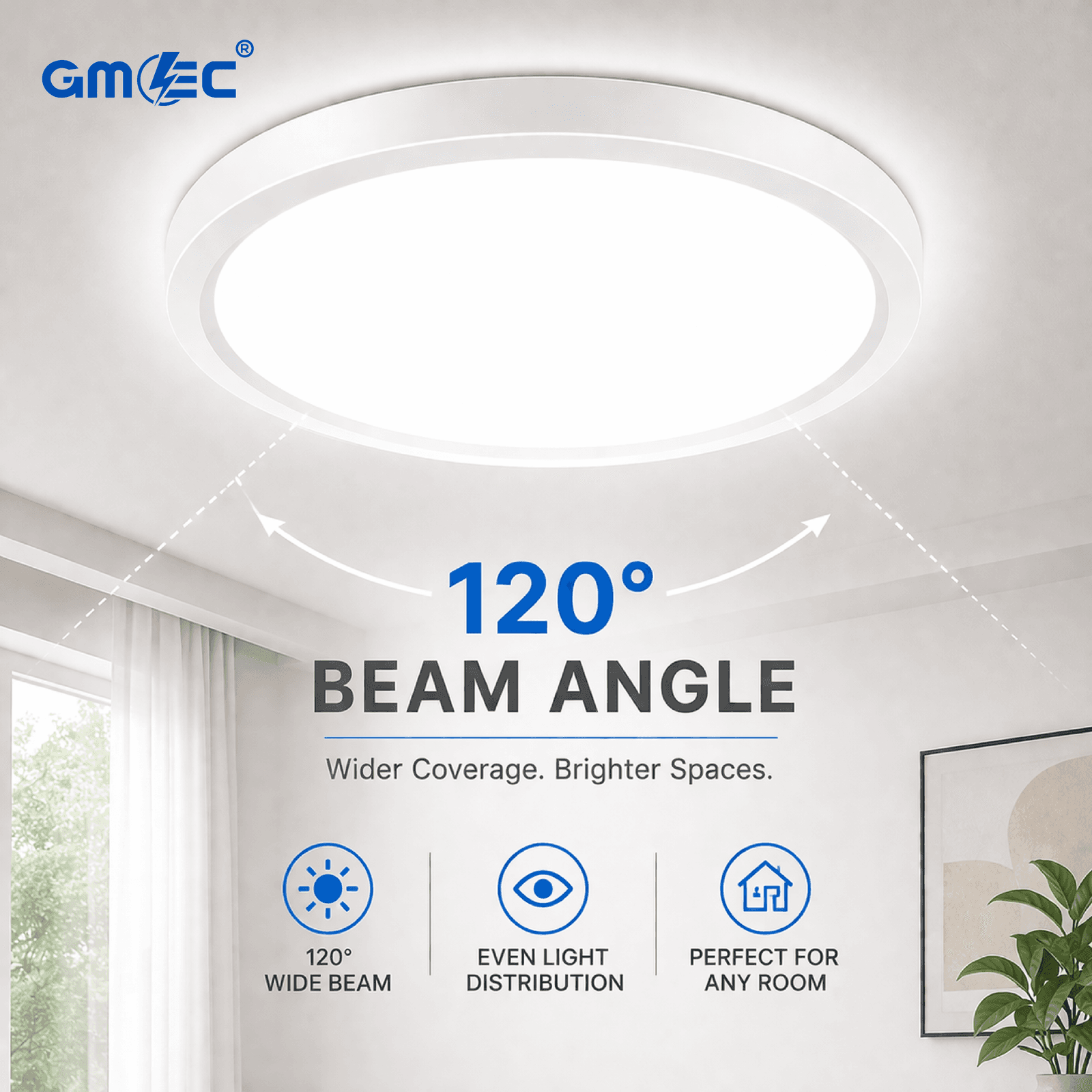 15W LED Surface Mounted Ceiling Light Cool White 6500K 1200 Lumens thumbnail 11