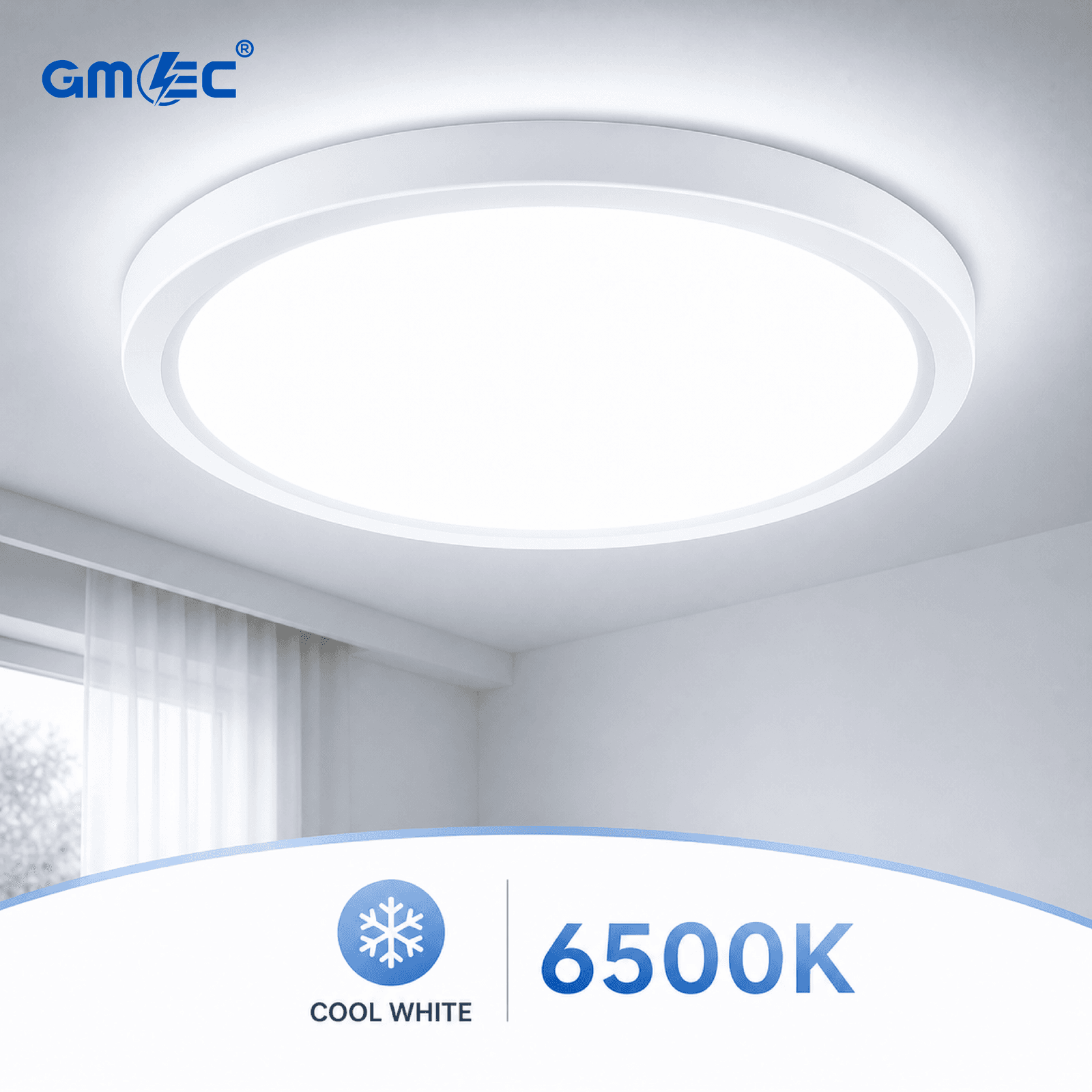 15W LED Surface Mounted Ceiling Light Cool White 6500K 1200 Lumens thumbnail 3