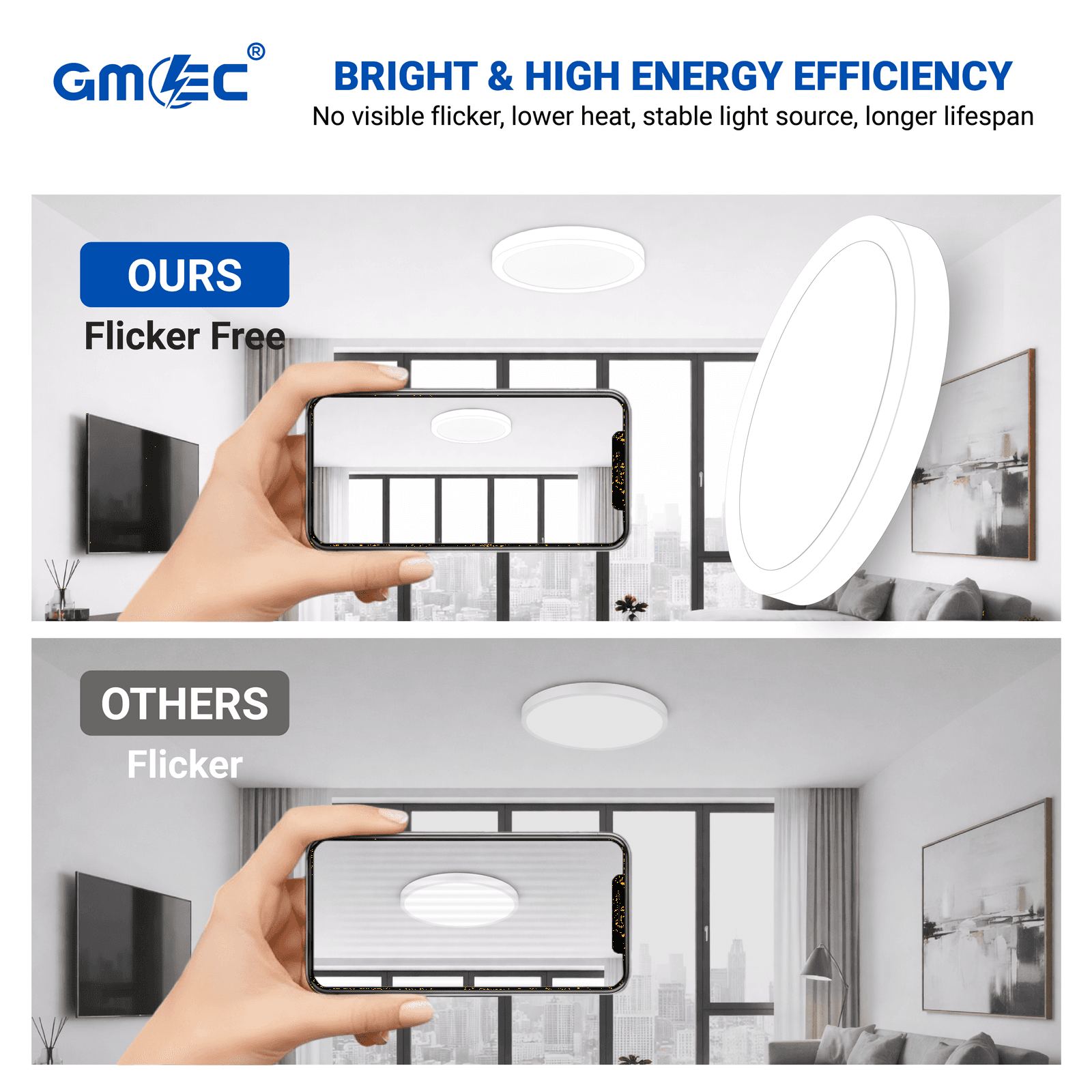 15W LED Surface Mounted Ceiling Light Cool White 6500K 1200 Lumens thumbnail 8