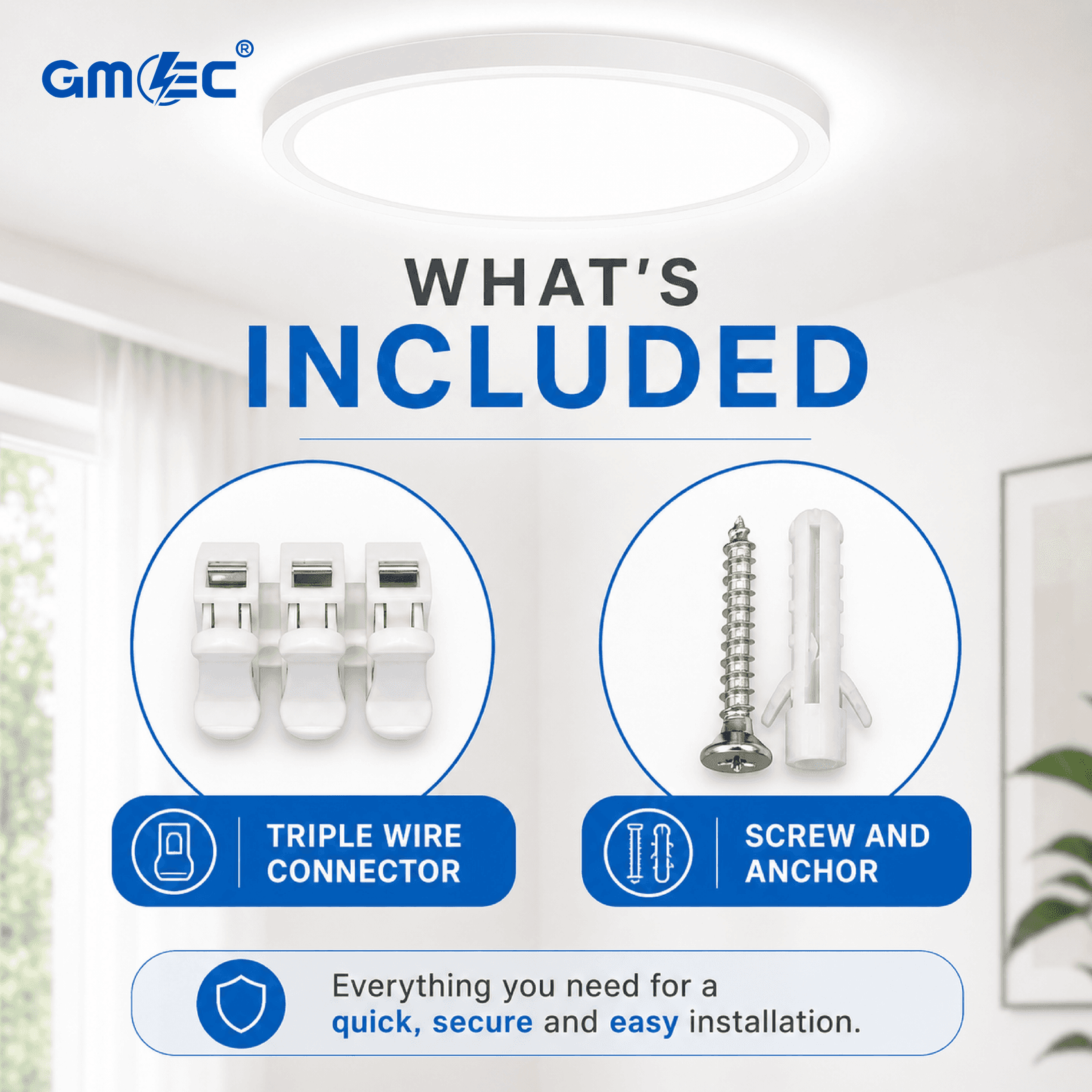 15W LED Surface Mounted Ceiling Light Cool White 6500K 1200 Lumens thumbnail 9