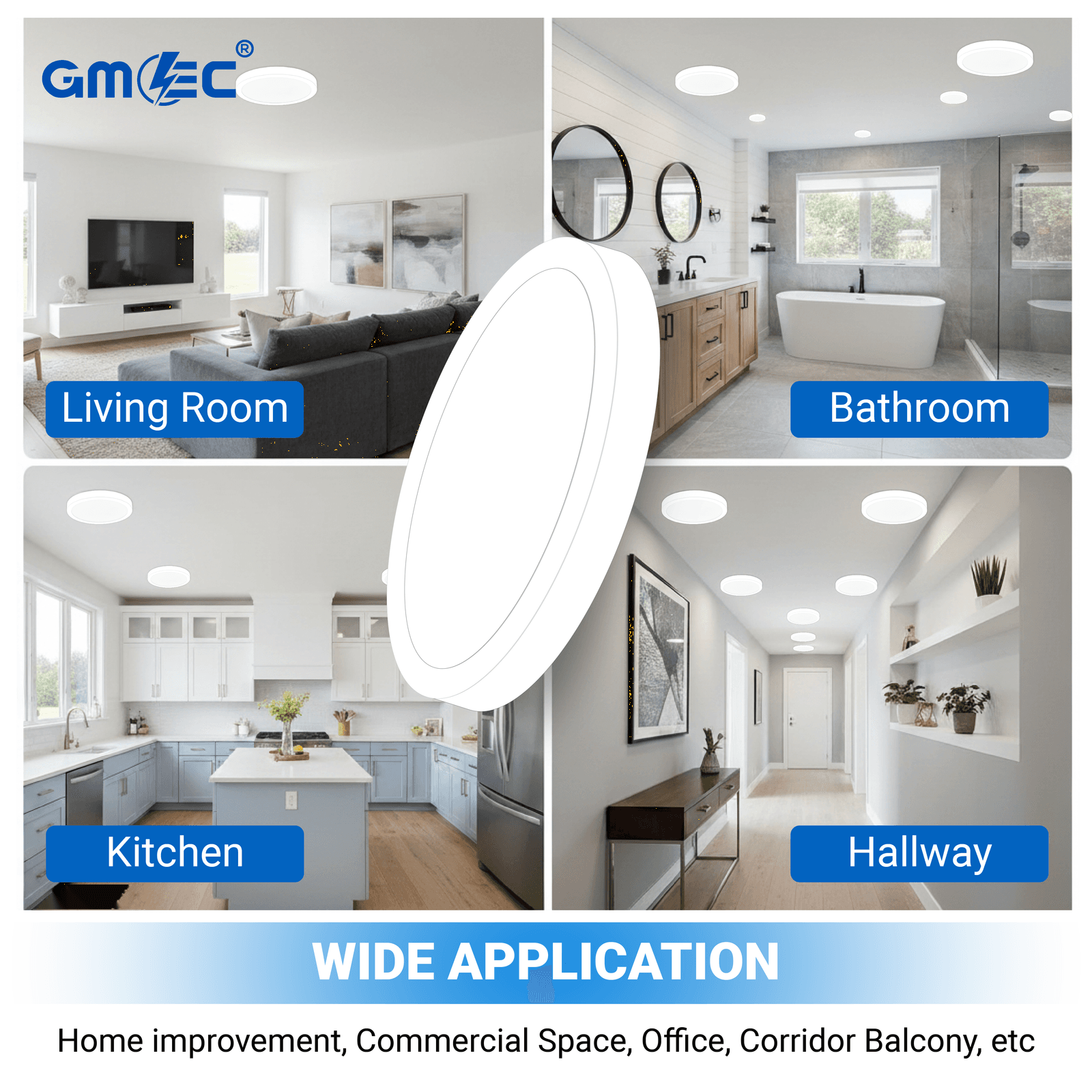 18W LED Surface Mounted Ceiling Light Cool White 6500K 1620 Lumens thumbnail 7