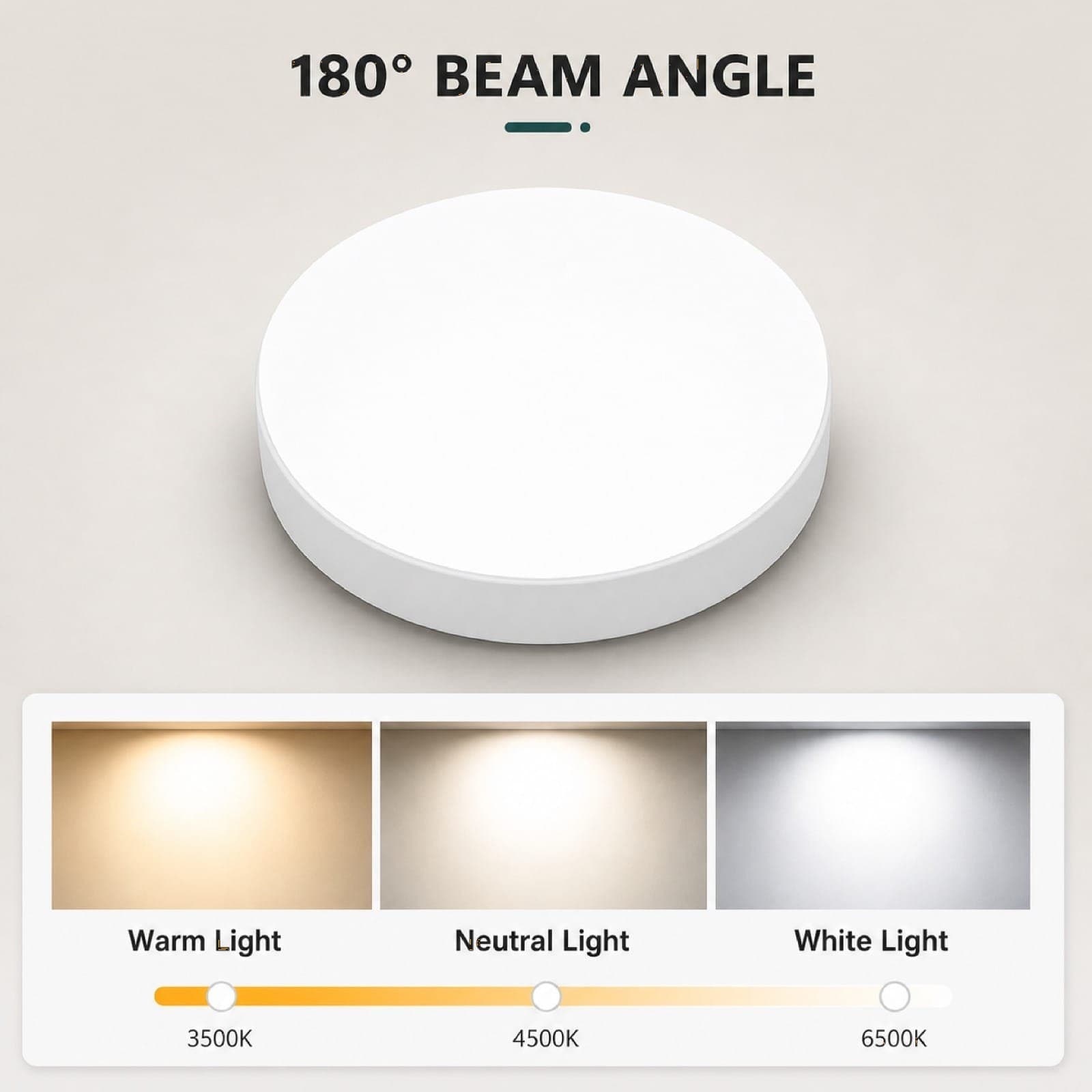 48W Bulkhead Round LED Ceiling Light Cool White 7000K thumbnail 10