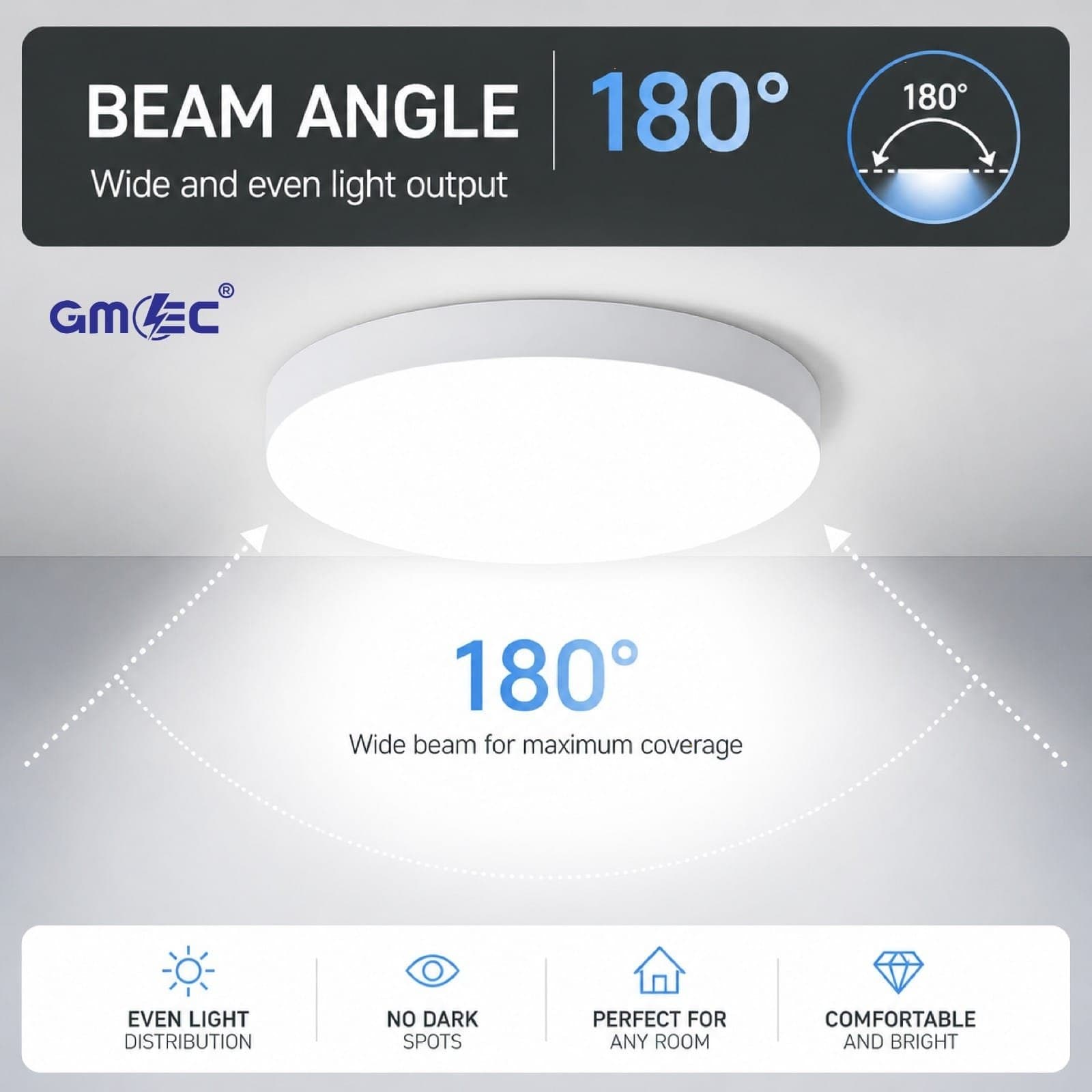 30W LED Bulkhead Ceiling Light Cool White 7000K 3200 Lumens thumbnail 3