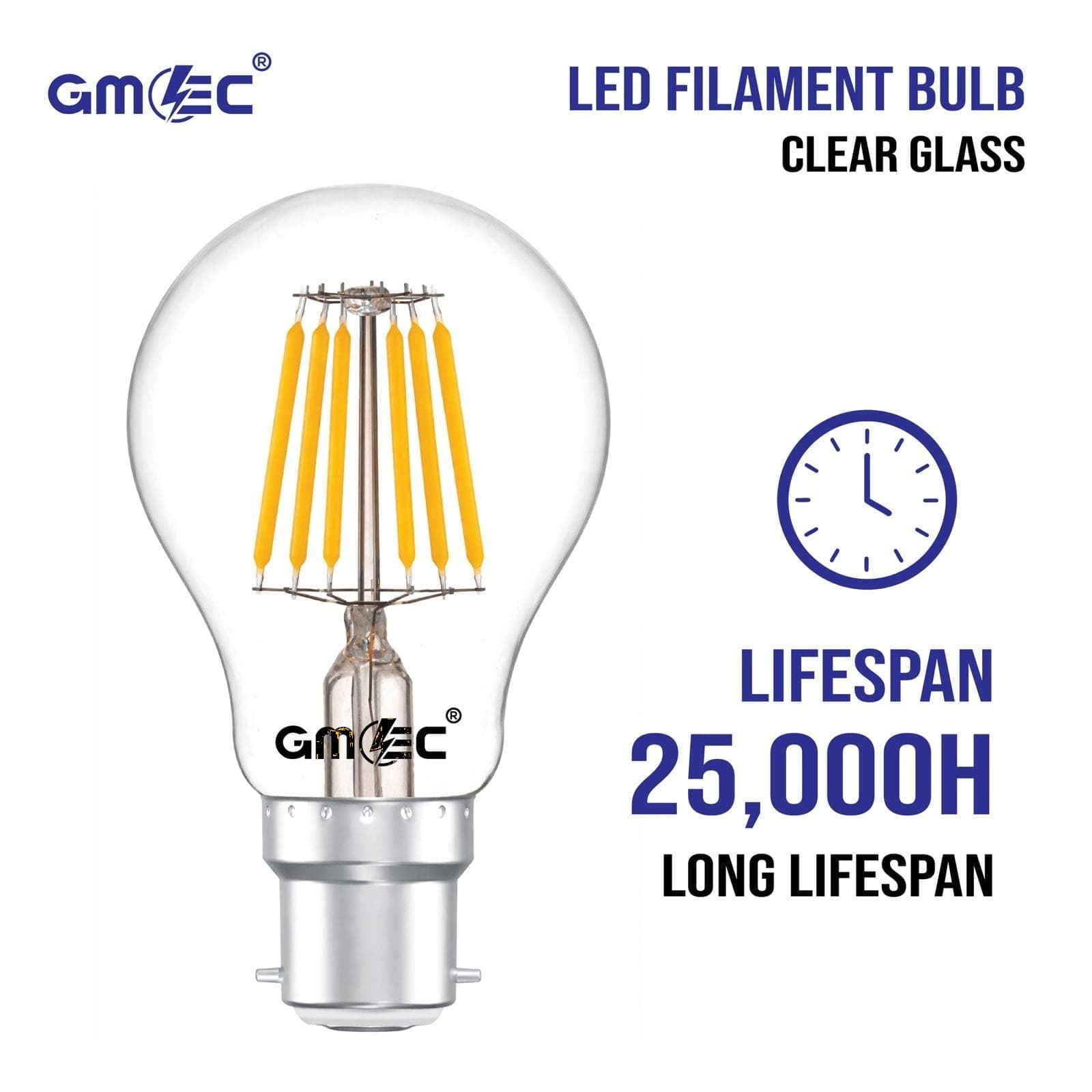 18W LED Filament Bulb B22 Warm White 2700K 1710 Lumens thumbnail 7