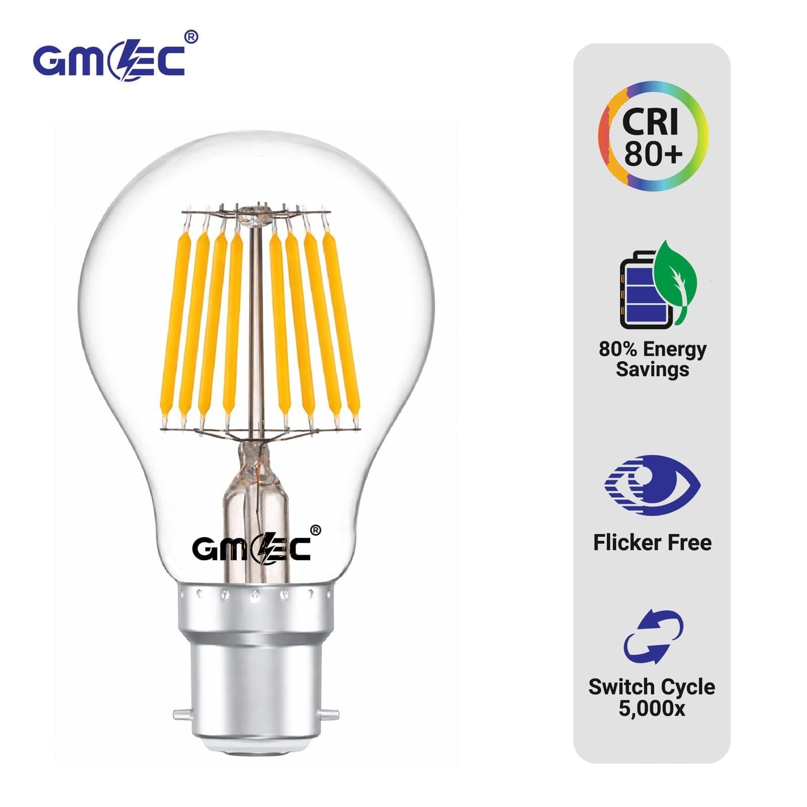 24W LED Filament Bulb B22 Cool White 6500K 2280 Lumens thumbnail 7