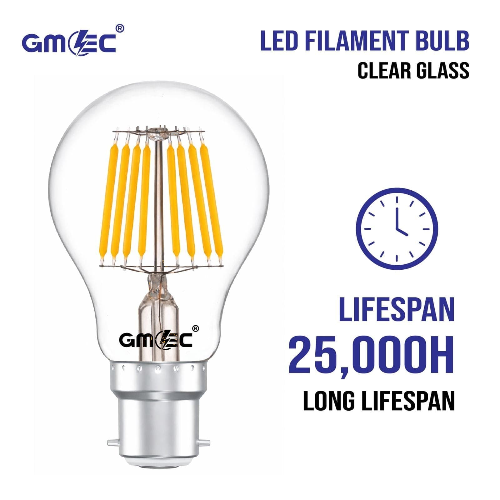 24W LED Filament Bulb B22 Warm White 2700K thumbnail 9