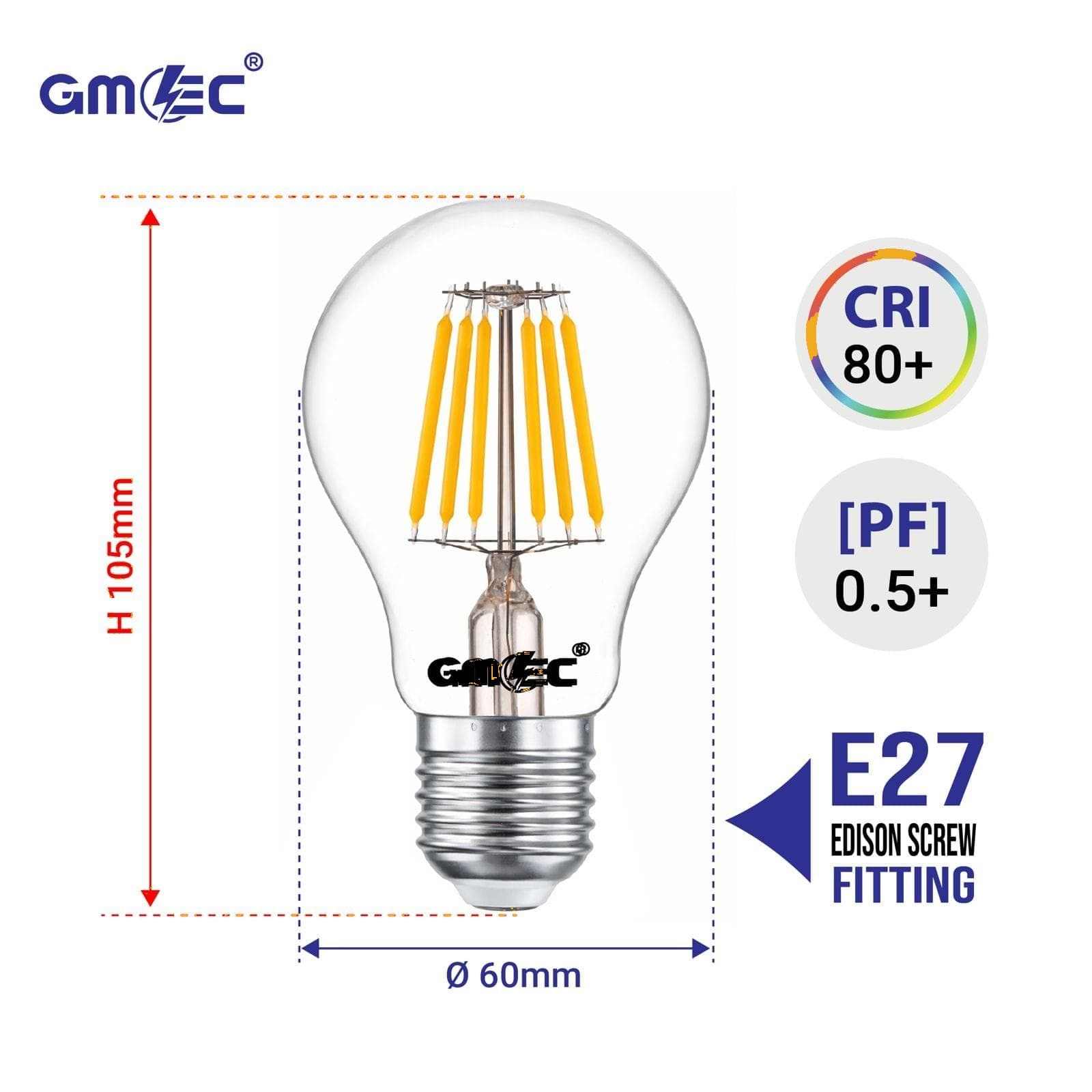 18W LED Filament Bulb E27 Warm White 2700K thumbnail 6