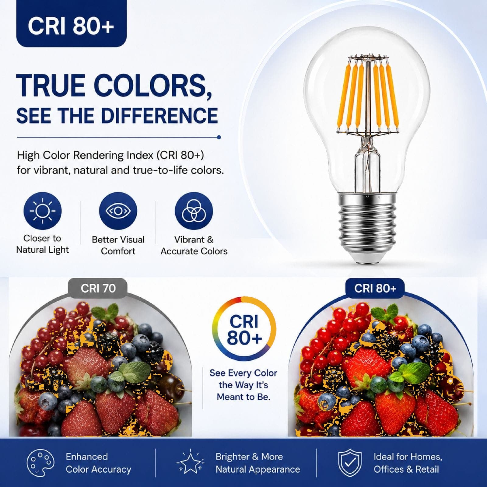 18W LED Filament Bulb E27 Warm White 2700K thumbnail 10