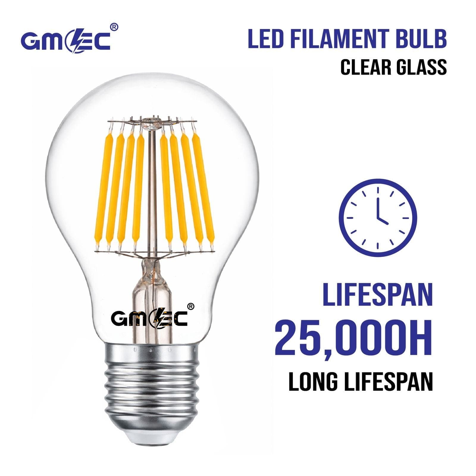 24W LED Filament Bulb E27 Cool White 6500K thumbnail 8
