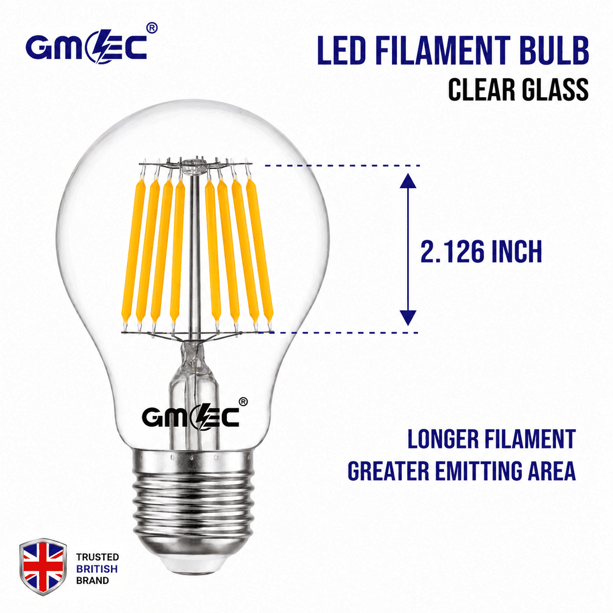 24W LED Filament Bulb E27 Warm White 2700K thumbnail 11