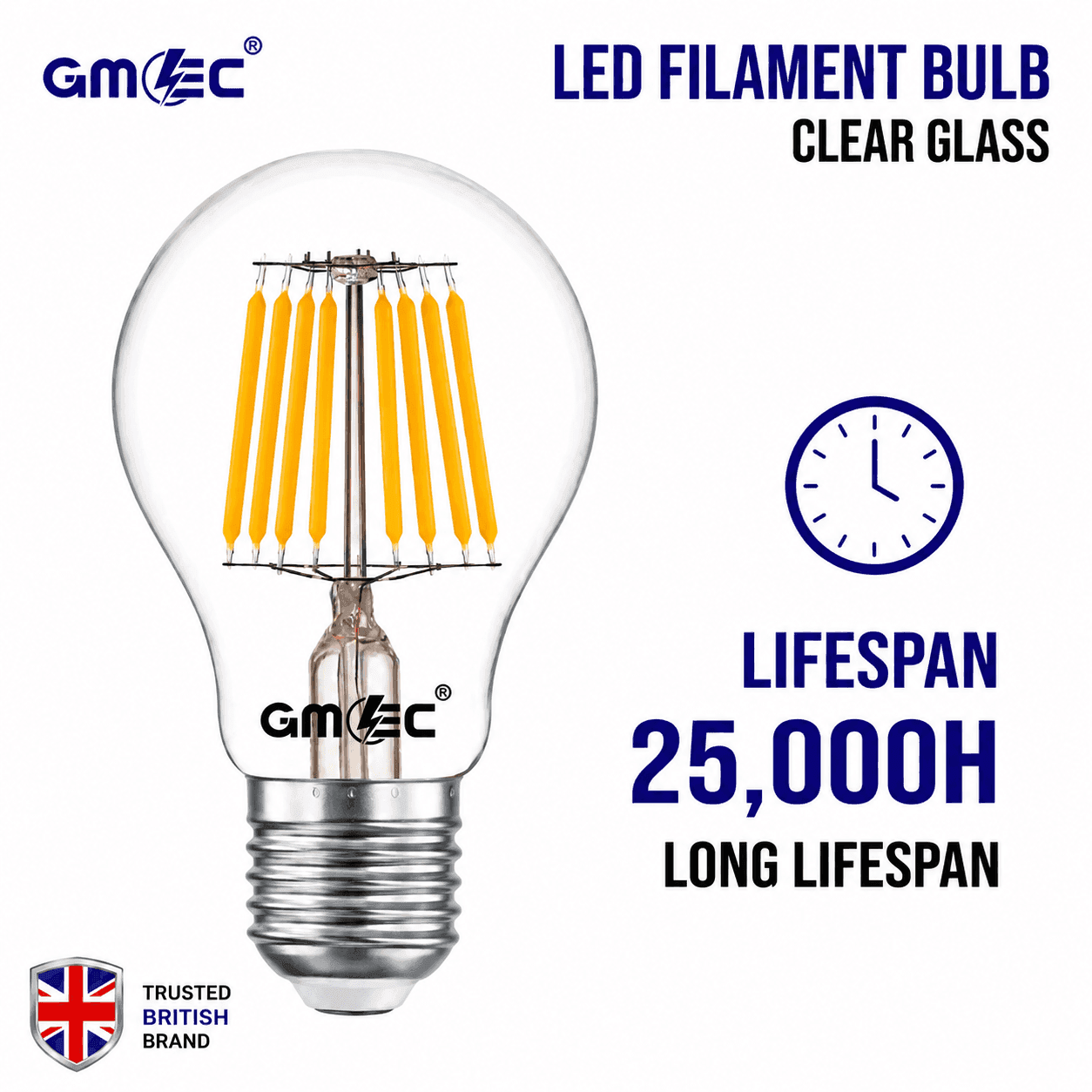 24W LED Filament Bulb E27 Warm White 2700K thumbnail 12