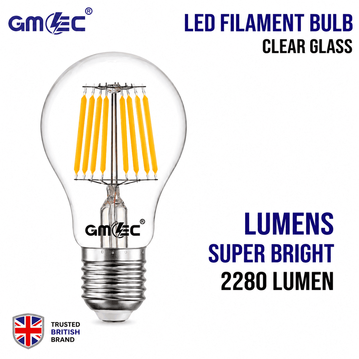 24W LED Filament Bulb E27 Warm White 2700K thumbnail 4