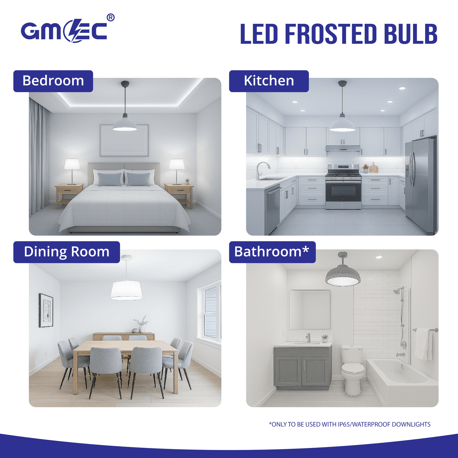 15W LED Frosted Bulb B22 Cool White 6500K A70 thumbnail 15