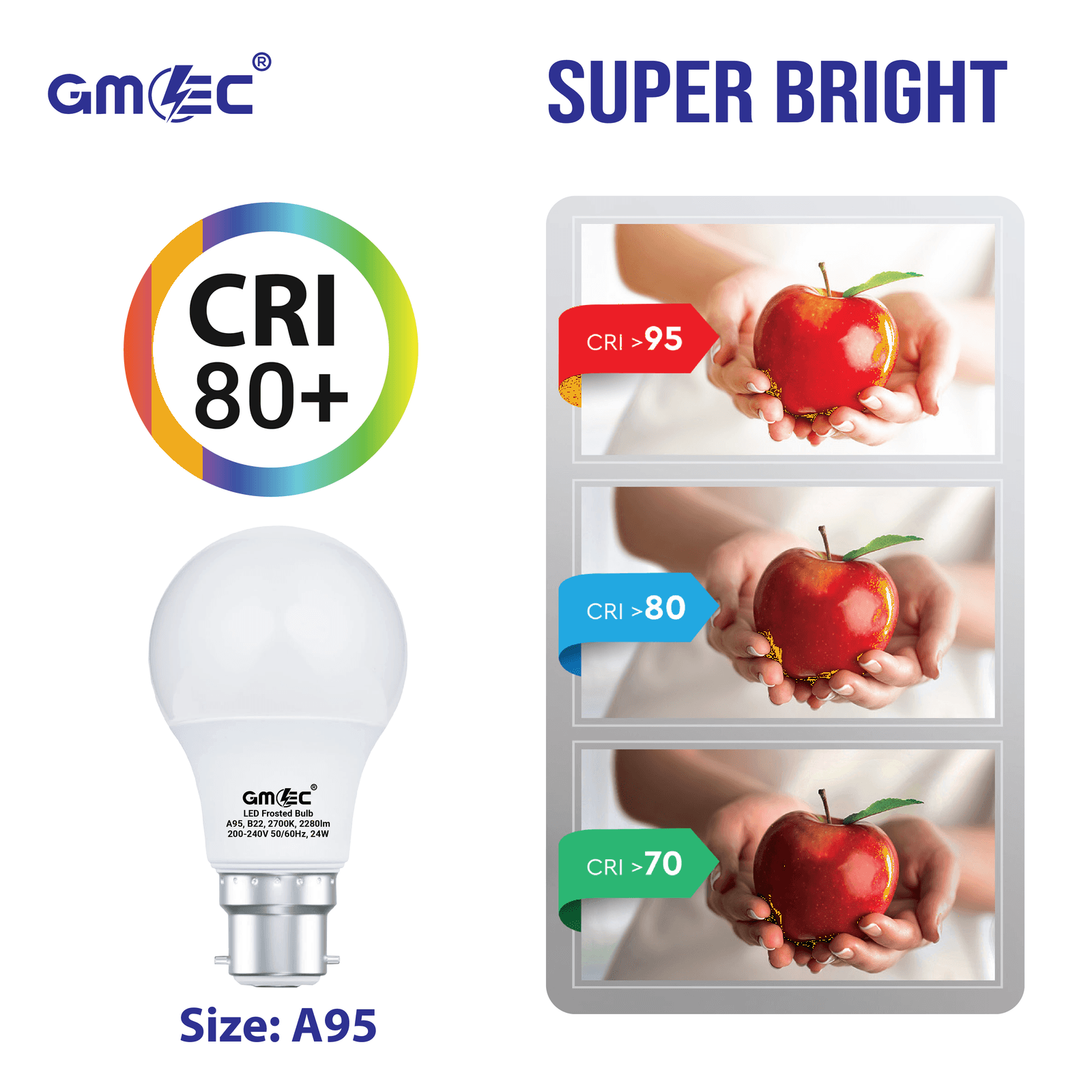 24W B22 LED Frosted Bulb Warm White 2700K A95 thumbnail 10