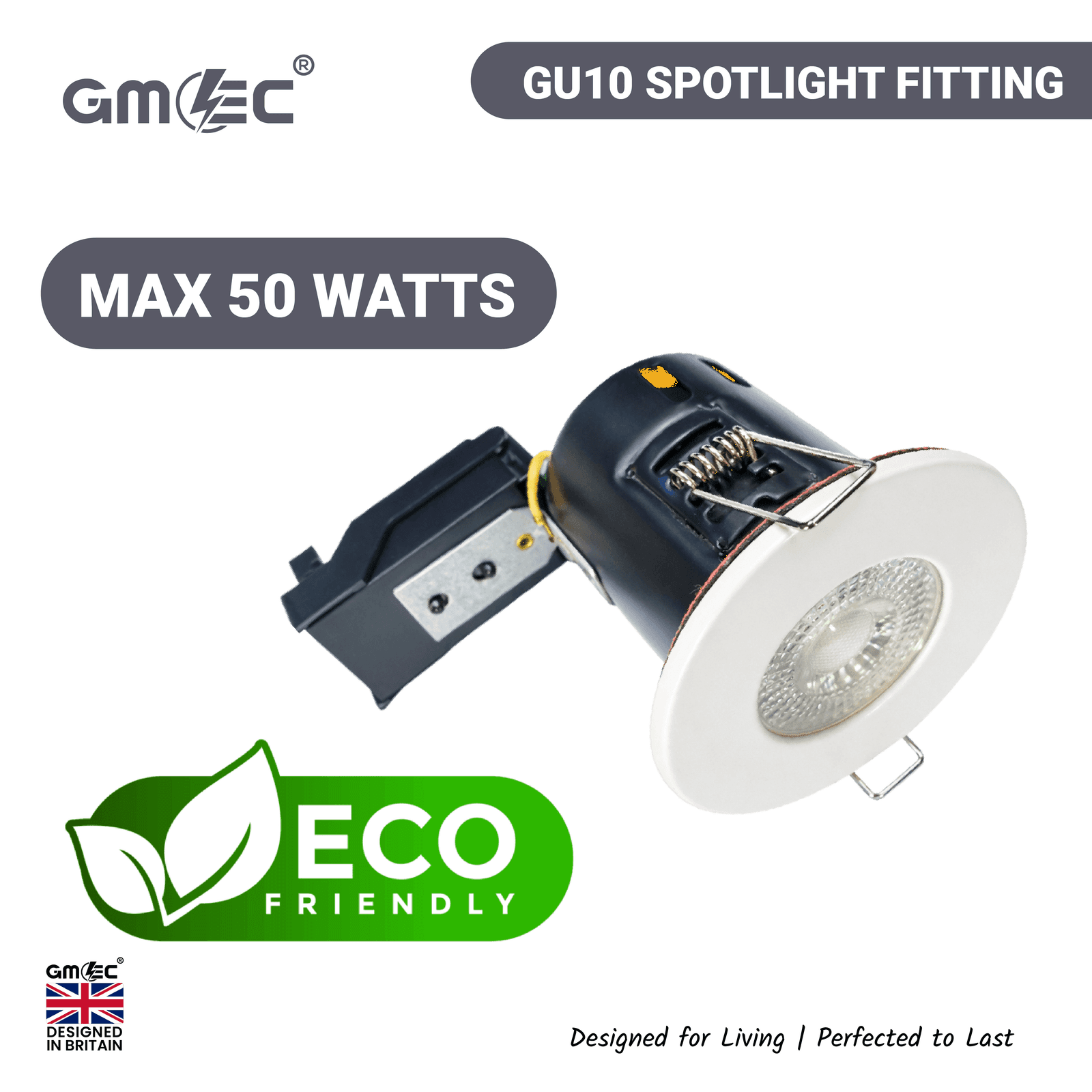 GU10 Fire Rated Downlight Changeable Bezel GM-PCB001 - Chorme thumbnail 10