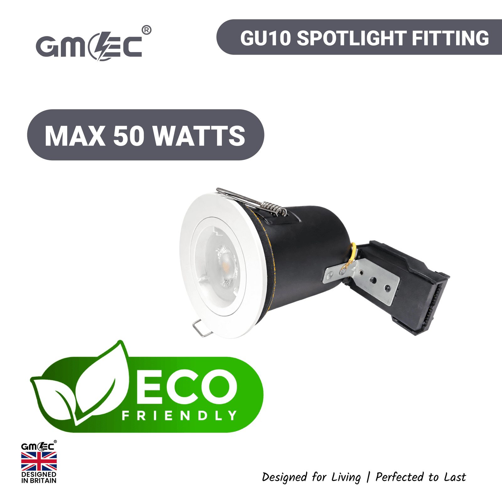 GU10 Fire Rated Downlight Die-Cast Twist & Lock GM-DT002 - Satin Nickle thumbnail 9