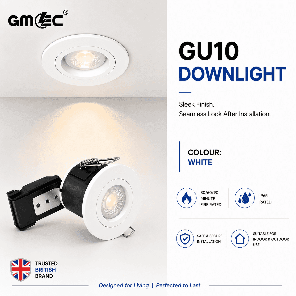 GU10 Fire Rated IP65 Downlight Twist Lock - Satin Nickel thumbnail 18