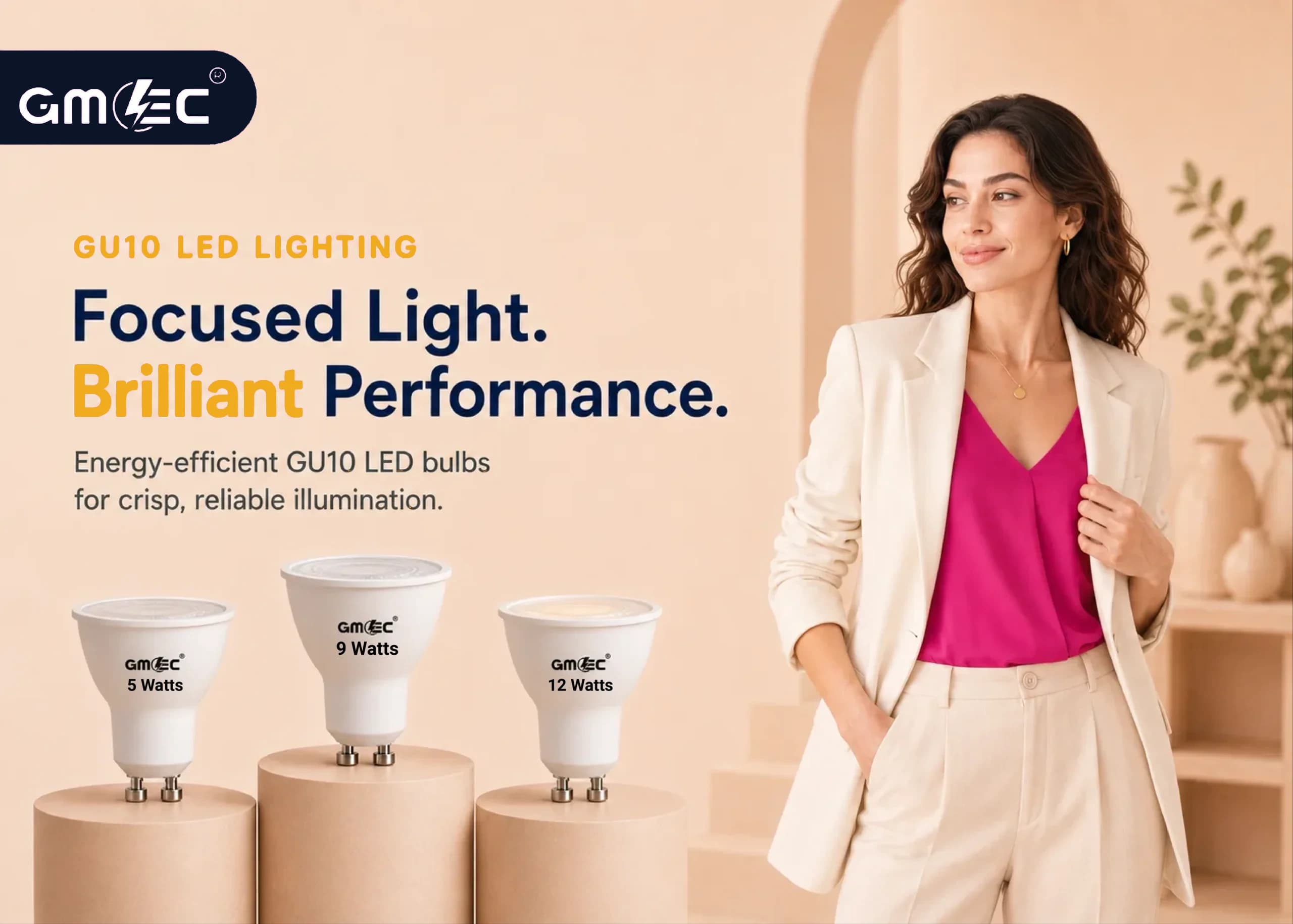GU10 LED Lighting, Focused Light, Brilliant Performance